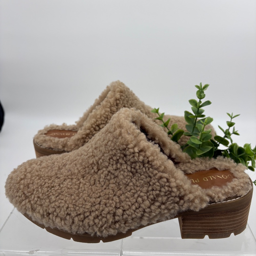 Donald Pliner Sammie Genuine Shearling Mule Slip On‎ Natural 10